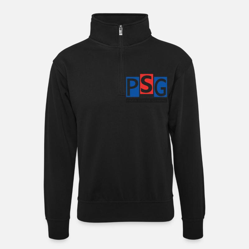 Toller Vater - Unisex Pullover mit Zip-Kragen - Schwarz