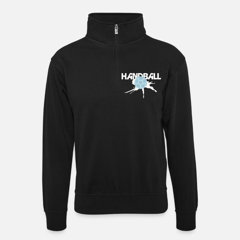 Sport de handball - Sweat col montant zippé unisexe - noir