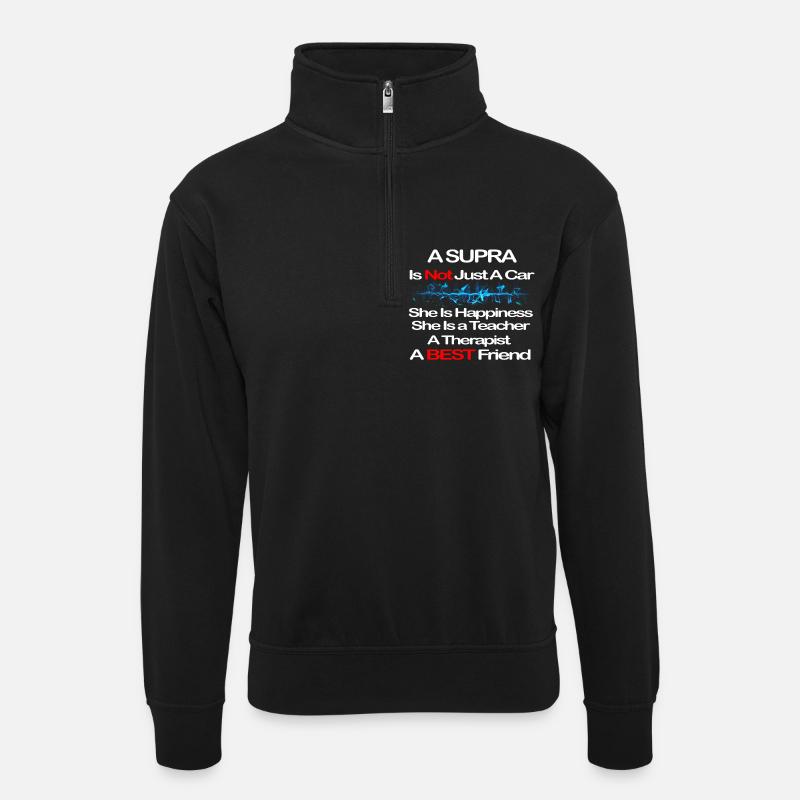 Supra T-shirt - Sweat col montant zippé unisexe - noir