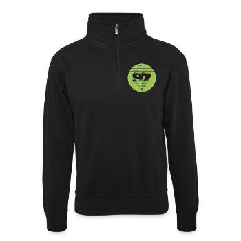 Vignette automobile 1997 - Sweat col montant zippé unisexe - noir - Devant
