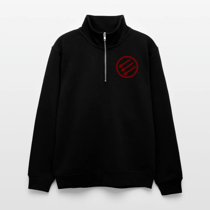 Järnfronten / Eiserne Front / Iron Front Unisex Pullover mit Zip-Kragen