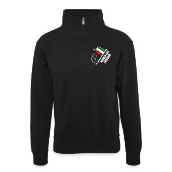 Women life freedom iran - Unisex sweater with zip collar - black - Front