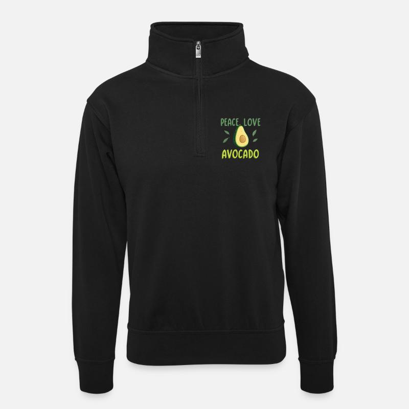 Rechtsanwälte Frieden Liebe - Unisex Pullover mit Zip-Kragen - Schwarz