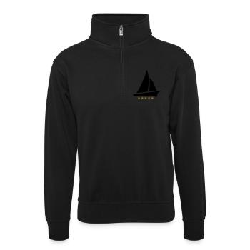 Sailing 5 Stars, Sailor, Boat, Surfing, Sea, five - Sweat col montant zippé unisexe - noir - Devant
