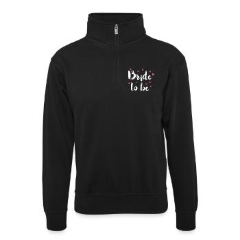 Bachelorette Party mariée marié mariage - Sweat col montant zippé unisexe - noir - Devant