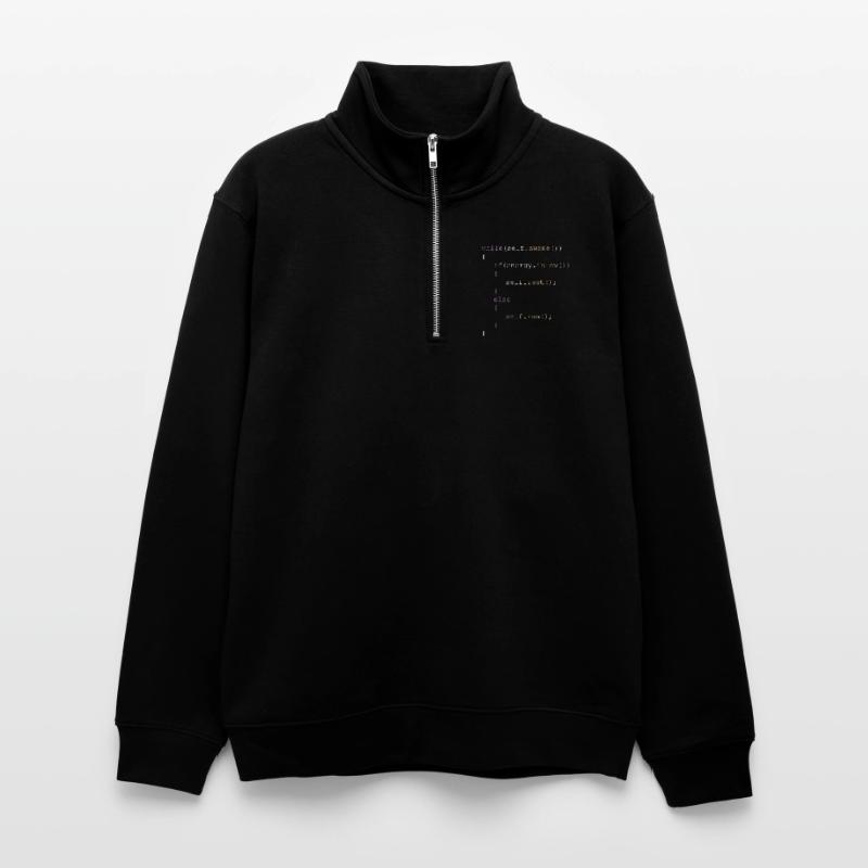 Computer scientist nerd gift for programmer IT Unisex sweater with zip collar