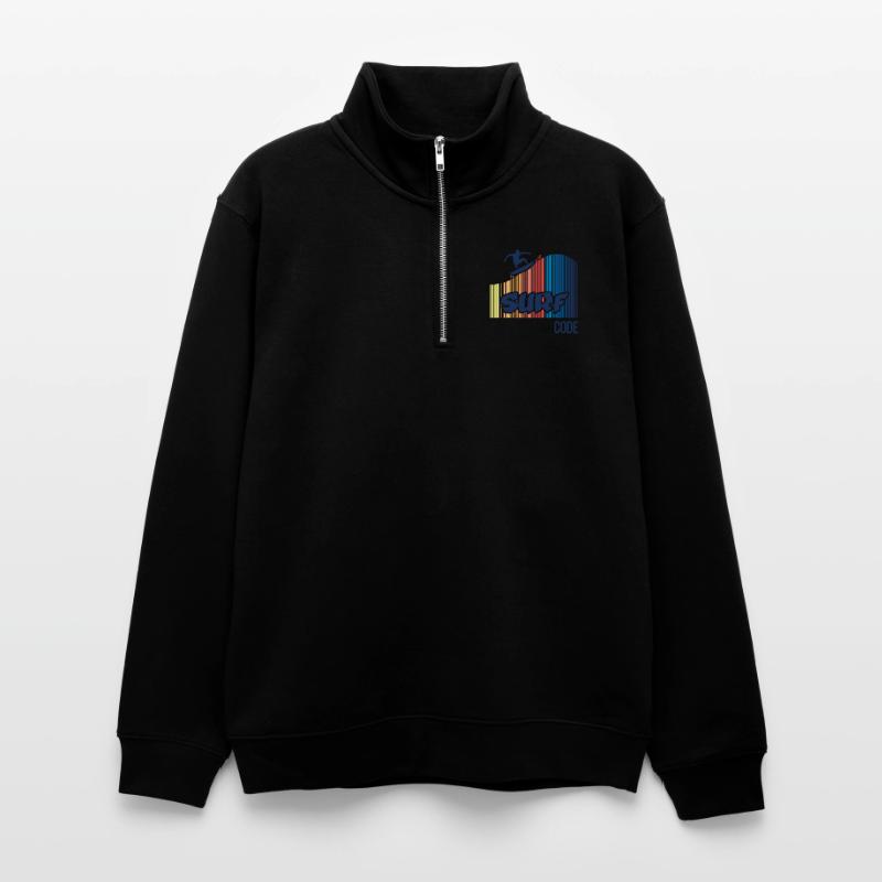 Surf Code Sweat col montant zippé unisexe