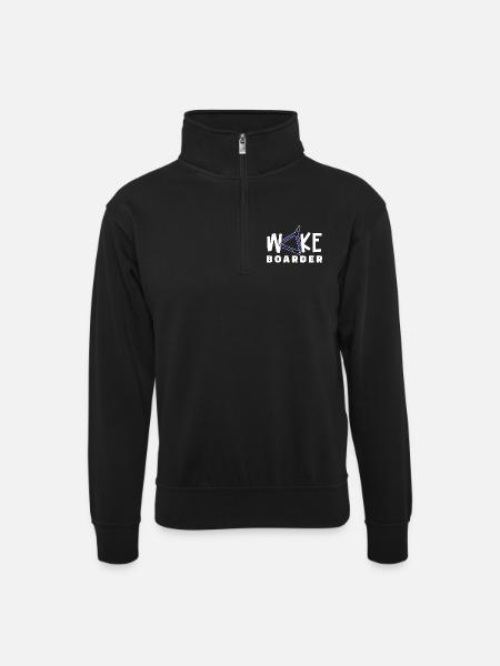 Surfing Kitesurfer Statement Wakeboard - Sweat col montant zippé unisexe - noir
