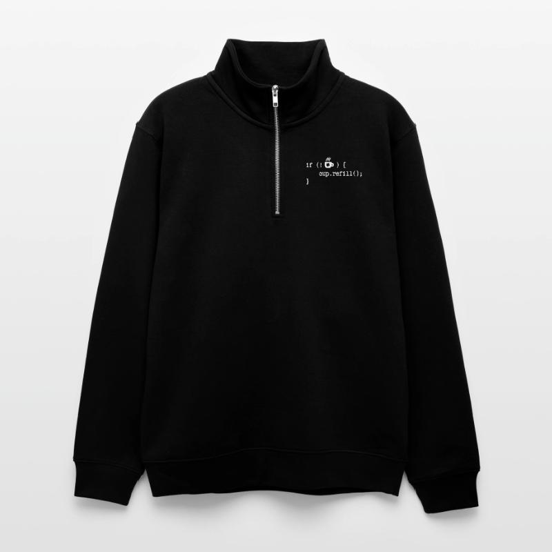 Debug Programmer Coden Developer Computergeek Unisex sweater with zip collar