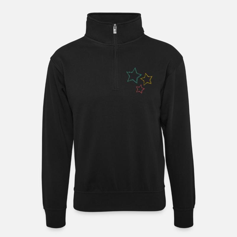 JOYEUX ANNIVERSAIRE. HAPPY BIRTHDAY. ANNIVERSAIRE. - Sweat col montant zippé unisexe - noir