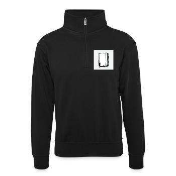 Proof Of Concept - The Analog Void - Unisex sweater with zip collar - black - Front