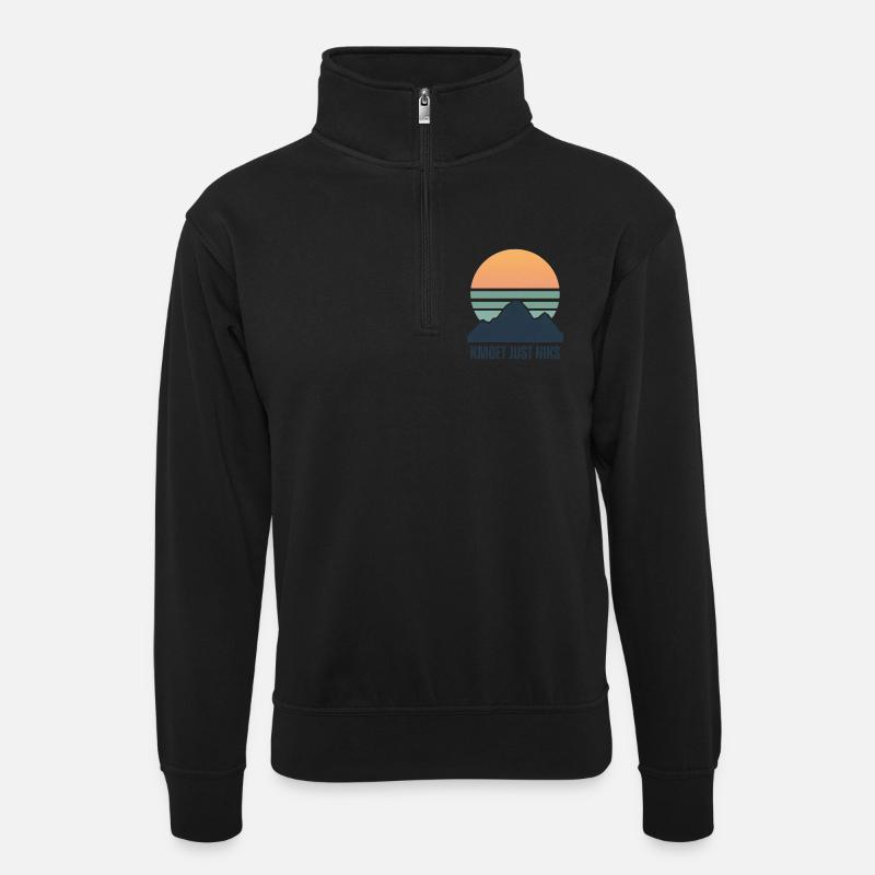Kmoet just nothing, Dialecte anversois Chemises - Sweat col montant zippé unisexe - noir