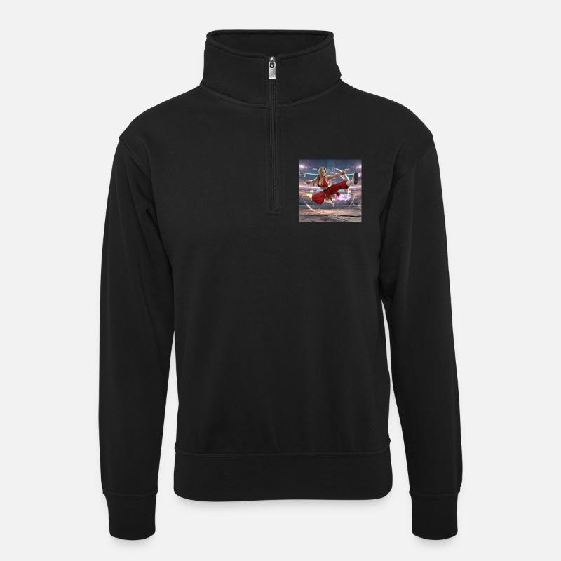 Entrez dans la Maxima - Sweat col montant zippé unisexe - noir