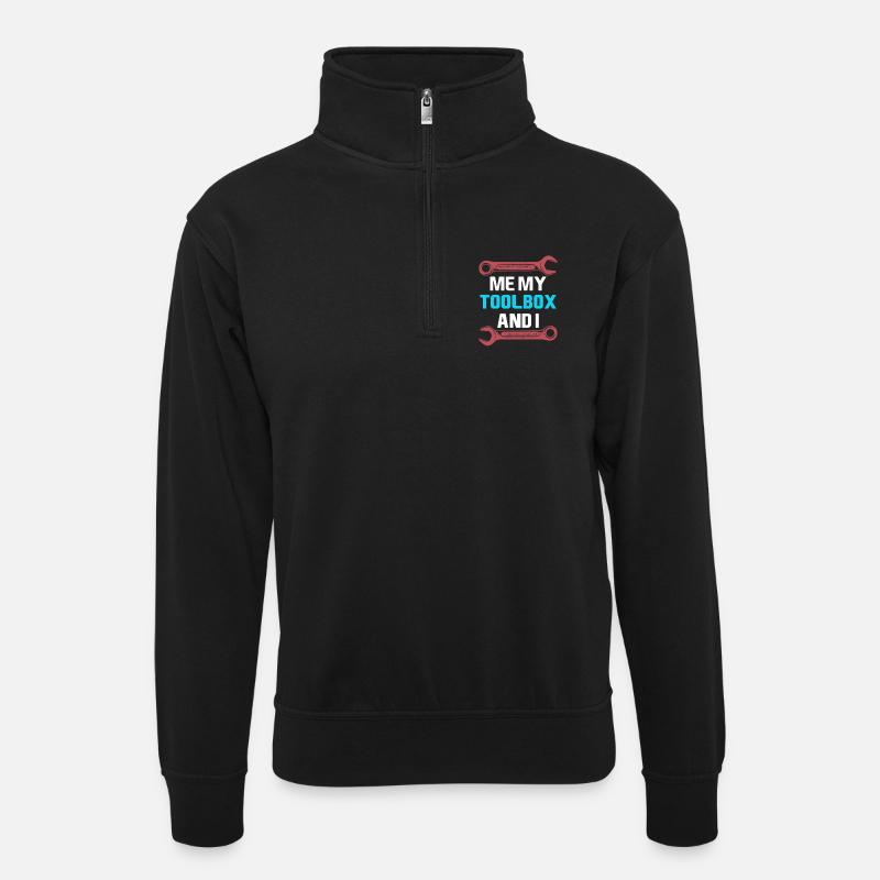 Mechanical Engineering Maschinenbauer Ingenieur - Unisex Pullover mit Zip-Kragen - Schwarz