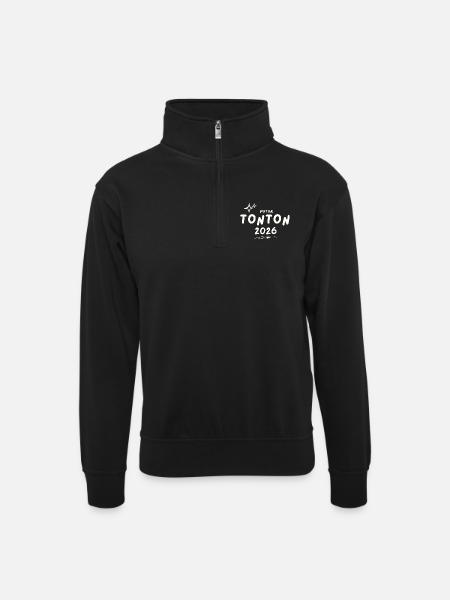 Future Uncle 2026 - Unisex sweater with zip collar - black