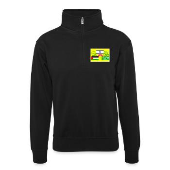 Nous avons un accord pour Gaza ! - Sweat col montant zippé unisexe - noir - Devant