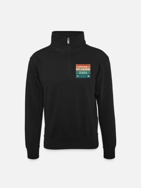 Proud Kitakind 2026 Kita Start Kindergarten Hort - Unisex sweater with zip collar - black