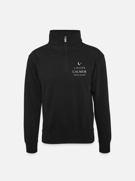 Navigation de nuit avec - Sweat col montant zippé unisexe - noir