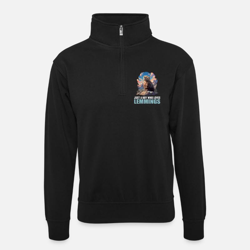 Lemmings Lemming - Sweat col montant zippé unisexe - noir