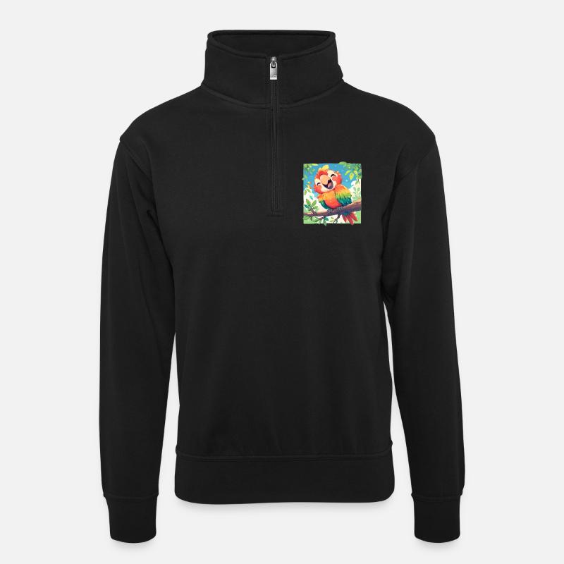 L’ère de l’ara - Sweat col montant zippé unisexe - noir