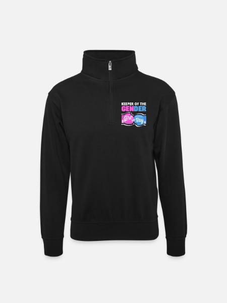 Kønsbeskytteren Boksehandsker - Unisex-sweatshirt med zipkrave - sort