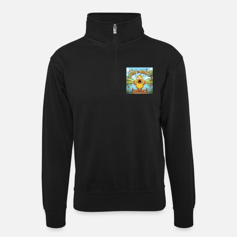 C’est quoi ce bordel !? - Sweat col montant zippé unisexe - noir