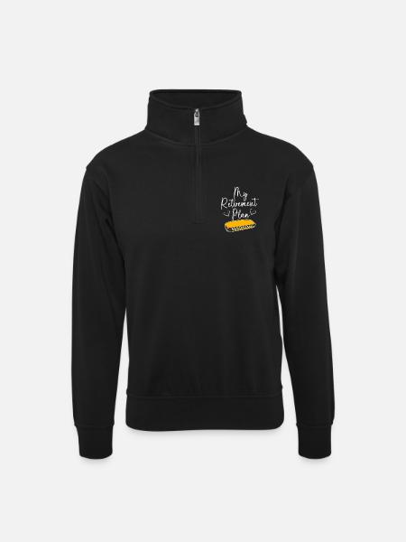 Mundharmonika Folkemusik Folkefestival - Unisex-sweatshirt med zipkrave - sort