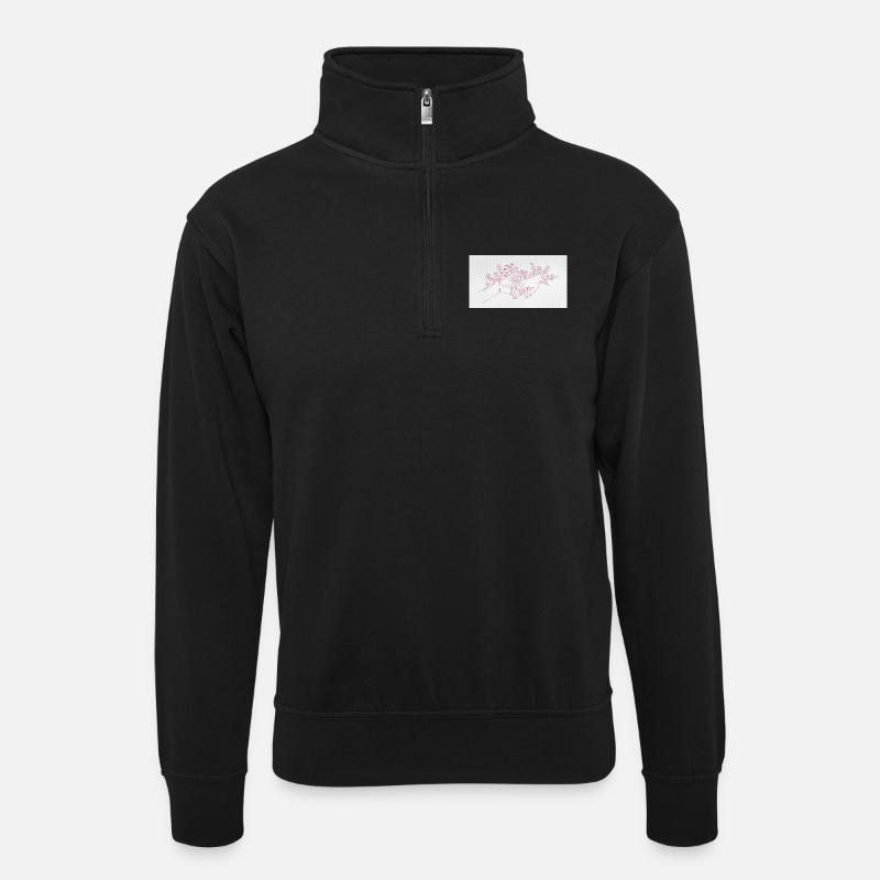 Hand of the Protector - Unisex sweater with zip collar - black