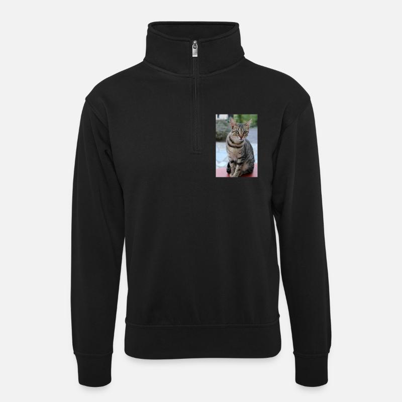 Chat Chaton Poster Chat Poster - Sweat col montant zippé unisexe - noir