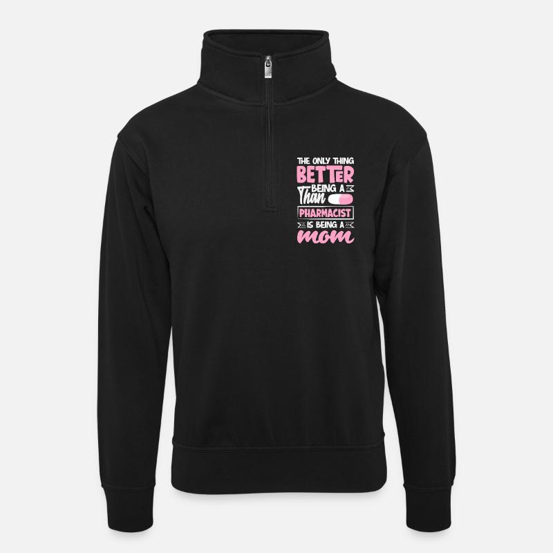 Pharmacien Technicien Pharmaceutique - Sweat col montant zippé unisexe - noir