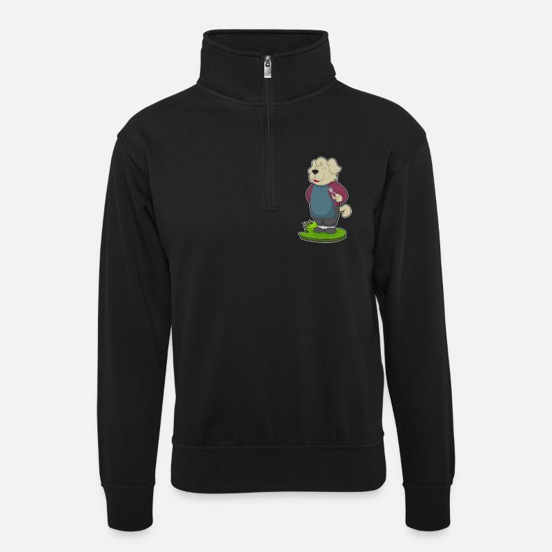 Coiffeur pour chien Ciseaux - Sweat col montant zippé unisexe - noir
