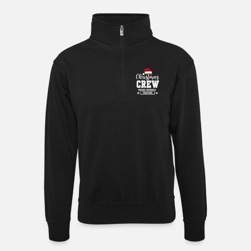 ÉQUIPAGE DE NOËL - Sweat col montant zippé unisexe - noir