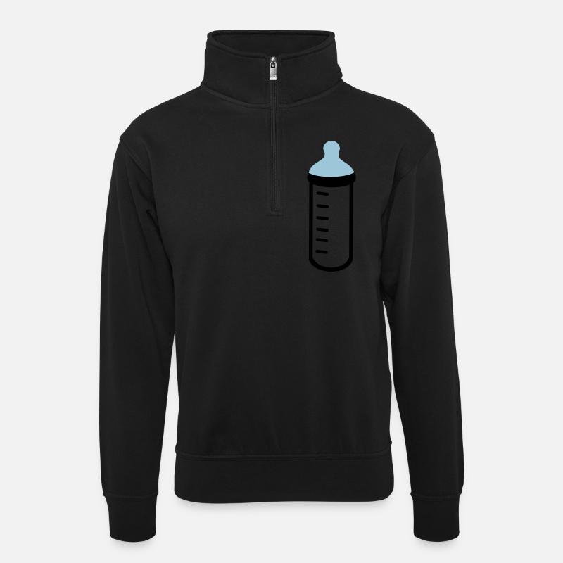 Bébé - Sweat col montant zippé unisexe - noir