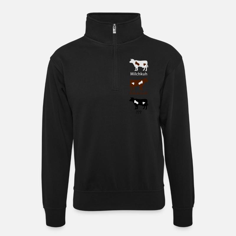 Michkuh - Kakaokuh - ... - Sweat col montant zippé unisexe - noir