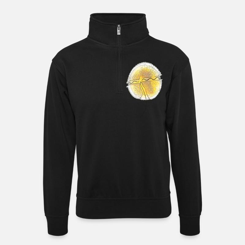 Protoceratium reticulatum - Sweat col montant zippé unisexe - noir