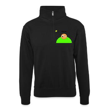 Summer - Unisex Pullover mit Zip-Kragen - Schwarz - Vorne