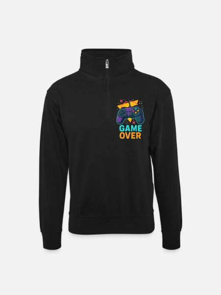 Fin de Partie - Sweat col montant zippé unisexe - noir