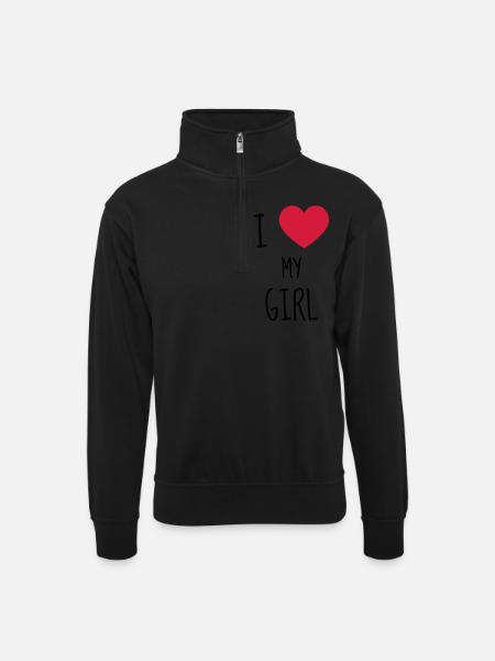 fille / fée / princesse / bébé - Sweat col montant zippé unisexe - noir