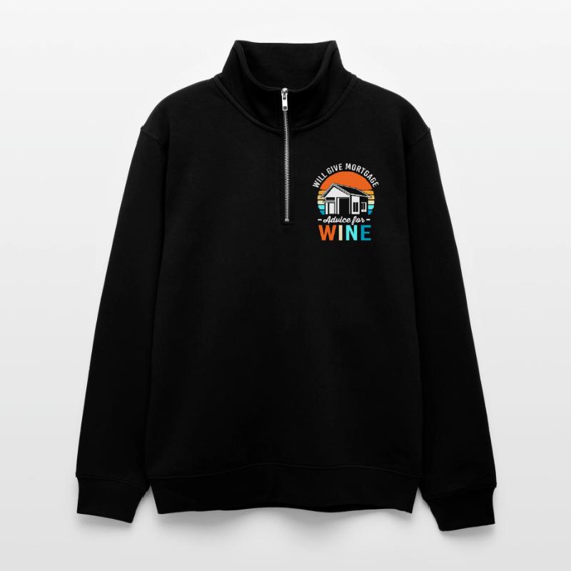 Hypothèque de copropriété de dette Sweat col montant zippé unisexe