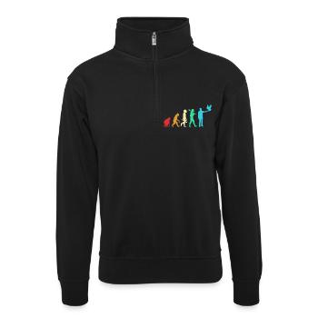 Pigeons Pigeon - Sweat col montant zippé unisexe - noir - Devant
