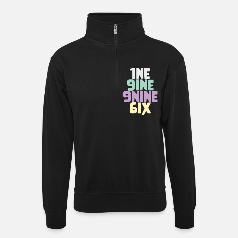 Millésime 1996 - Sweat col montant zippé unisexe - noir