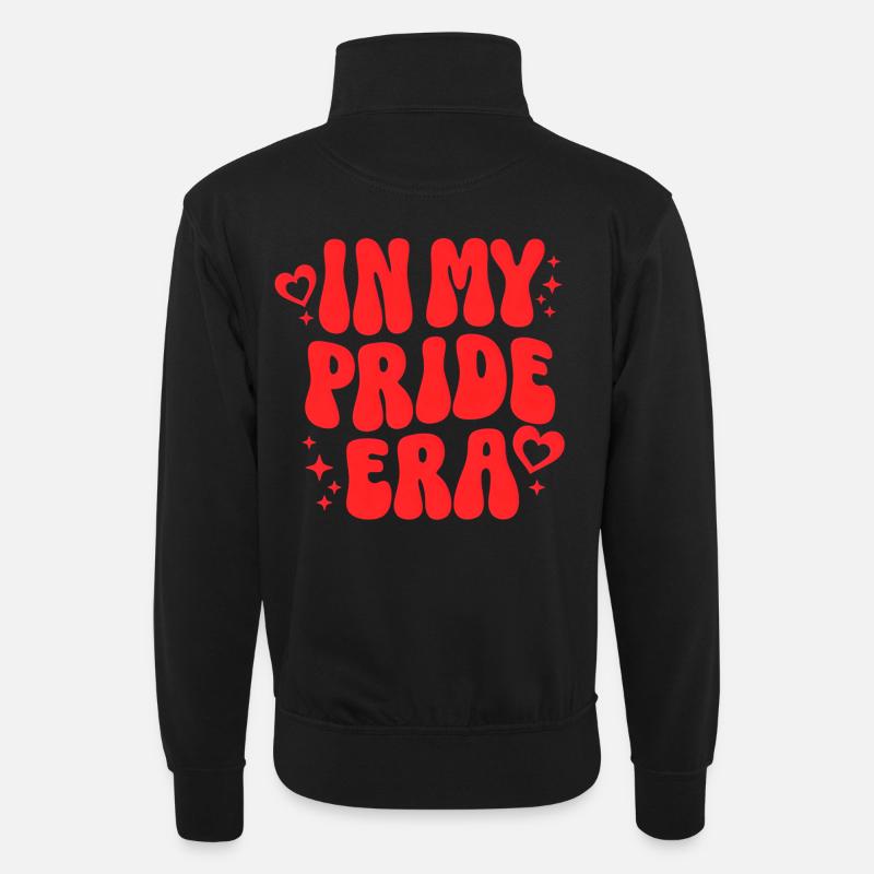 Pride Geschenk LGBTQ - Unisex Pullover mit Zip-Kragen - Schwarz