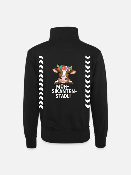 Müh-Sikanten-Stadl - Sweat col montant zippé unisexe - noir