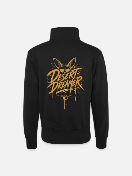 Desert Dreamer Fennec – Dzayer Vibes - Unisex sweater with zip collar - black