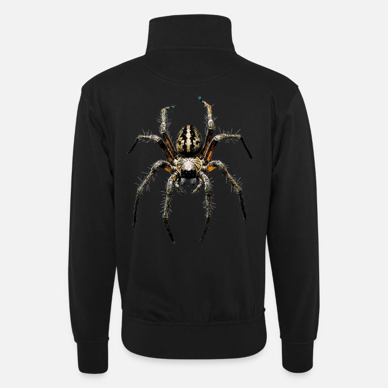 Araignée Tarentule Amour Arachnide Araignées - Sweat col montant zippé unisexe - noir