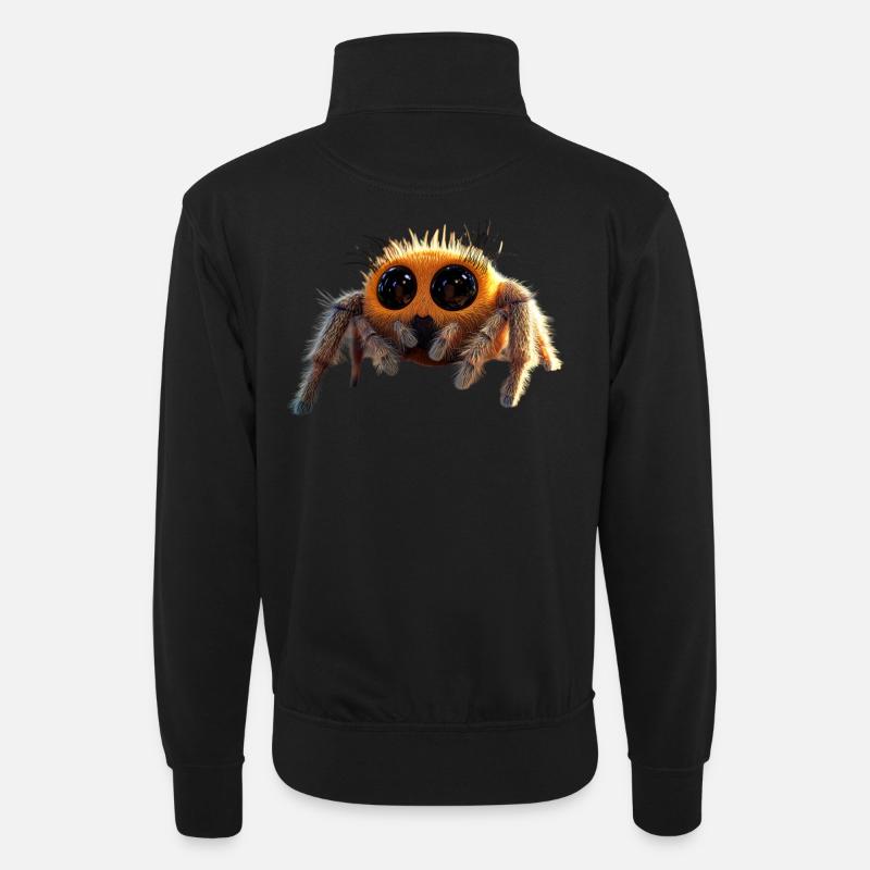 Araignée Tarentule Amour Arachnide Araignées - Sweat col montant zippé unisexe - noir