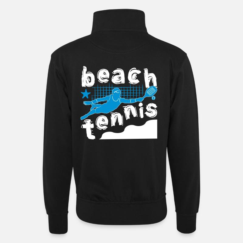 BEACH BOY - Unisex Pullover mit Zip-Kragen - Schwarz