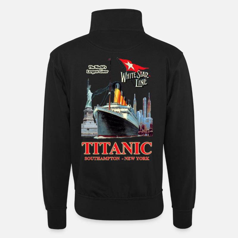 TITANIC CREATION Louis RUNEMBERG © Adagp - Unisex sweater with zip collar - black