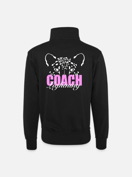 Lightning Coaches T-Shirt - Unisex sweater with zip collar - black