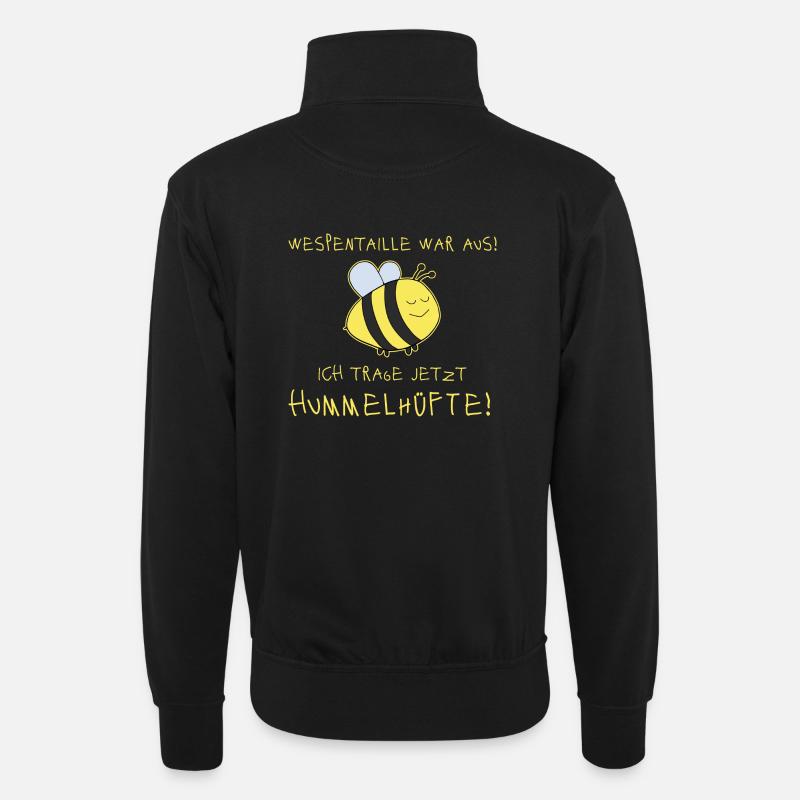 Hummel Dick Lustig - Unisex Pullover mit Zip-Kragen - Schwarz